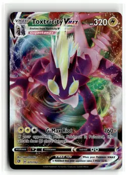 2020 Pokemon - Sword & Shield Rebel Clash Toxtricity VMAX #71/192 - Image 1