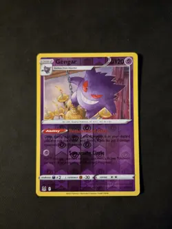 Pokemon Gengar 066/196 Swsh11: Lost Origin Holo Rare Reverse Holo Stage 2 120 HP - Image 1