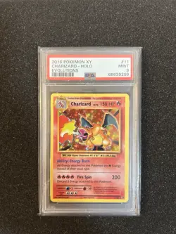 2016 Pokemon XY Evolutions Charizard Holo PSA 9 Mint #11/108 - Image 1