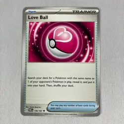 Love Ball 156/167 Uncommon Twilight Masquerade Pokemon Near Mint - Image 1