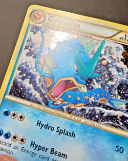 2010 Pokemon HGSS Gyarados & Raichu Trainer kit #30 Gyarados Holo LP - Image 3