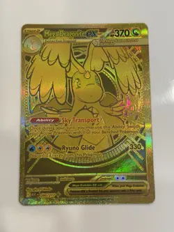 Mega Dragonite Ex 295/217 GOLD HYPER RARE POKEMON ASCENDED HEROES - Image 1