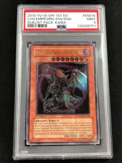 Yugioh 2010 Chaos Emperor Dragon Envoy Of The End 1st DPKB-EN016 PSA 9 Ultimate - Image 1