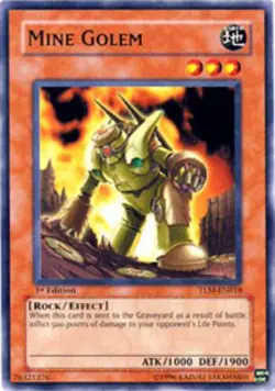 Mine Golem - TLM-EN018 - Common - Unlimited Edition - Moderately Played - The Lo - Image 1