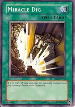 Miracle Dig - DB2-EN032 - Common - Unlimited Edition - Lightly Played - Dark Beg - Image 1