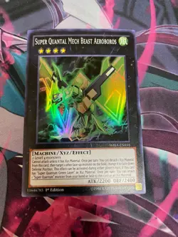 YUGIOH - SUPER QUANTAL MECH BEAST AEROBOROS - SUPER RARE - WIRA - 1ST ED - NM - Image 1