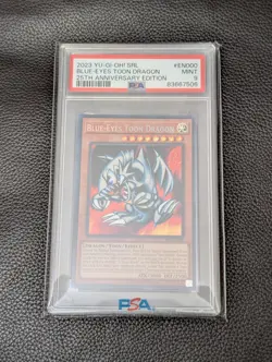 2023 YU-GI-OH! SPELL RULER 25TH ANNIVERSARY EDITION BLUE-EYES TOON DRAGON PSA 9! - Image 1