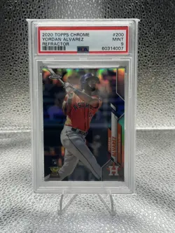 2020 Topps Chrome Yordan Alvarez Refractor PSA 9 #200 (RC) - Image 1