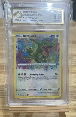Pokemon Rayquaza (138/185) Vivid Voltage Holo AR - Image 2