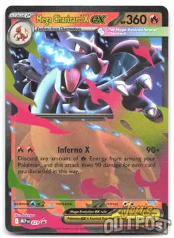 Mega Charizard X ex - 029 029 Holo Promo ME: Mega Evolution Promo Pokemon NM - Image 1