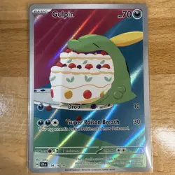 Pokemon TCG Gulpin 154/142 Stellar Crown Illustration Rare Card in NM Condition - Image 1