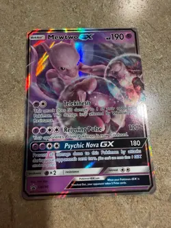 Mewtwo GX SM196 Promo Pokemon Card Holo NM - Image 1