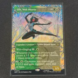Silk, Web Weaver - 0215 - R - Non Foil - Borderless - Spider-Man - MTG - NM/M - Image 1