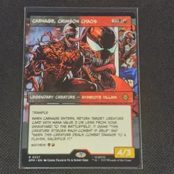 Carnage, Crimson Chaos - 0227 - R - Non Foil - Borderless - Spider-Man - NM/M - Image 1