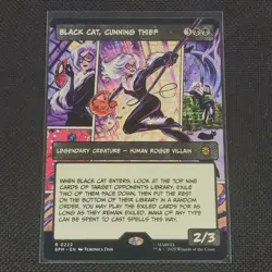Black Cat, Cunning Thief - 0222 - R - Non Foil - Borderless - MTG - NM/M - Image 1