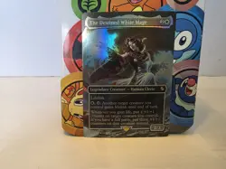 The Destined White Mage (Borderless) Commander: Final Fantasy Foil MTG - Image 1