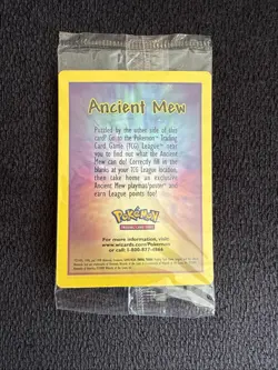 Ancient Mew SEALED Pokemon Unopened 2000 Movie Promo Holo Card X1 - RARE PROMO - Image 5