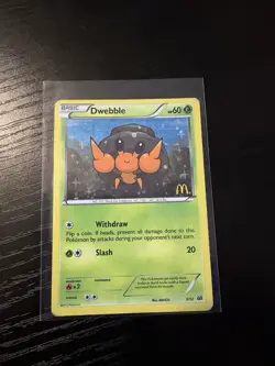 Pokemon Dwebble McDonald's 2012 003/012 Holo Promo Basic 60 HP Slash - Image 1