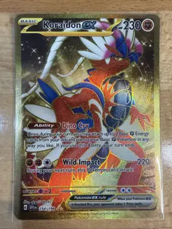 Pokemon TCG Koraidon ex Scarlet & Violet Base Set 254/198 Holo Hyper Rare NM - Image 1