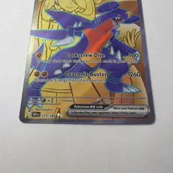 Pokemon TCG Full Art Cynthia's Garchomp ex Ultra Rare 215/182 Destined Rivals - Image 2