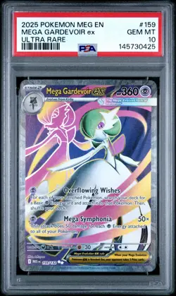 MEGA GARDEVOIR EX PSA 10 2025 POKEMON MEG EN-MEGA EVOLUTION ULTRA RARE #159 - Image 1