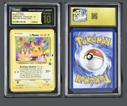 2021 Pokemon Celebrations Classic Collection 24 Birthday Pikachu CGC Pristine 10 - Image 1