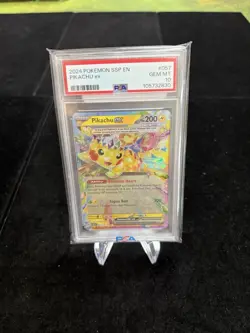 Pokemon - Pikachu ex - 057/191 -Surging Sparks - PSA 10 - PUSSP057 - Image 1
