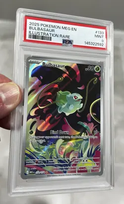 2025 Pokemon Mega Evolution Bulbasaur 133/132 PSA 9 MINT - Image 5