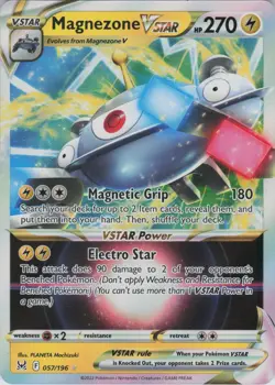 Magnezone VSTAR 057/196 Holo VSTAR Rare Lost Origin Pokemon Near Mint - Image 1
