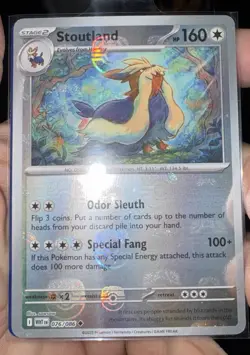 Pokemon TCG Stoutland (Master Ball Pattern) 076/086 White Flare - Image 1