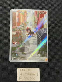 Pokemon Mega Evolutions - Litleo - 139/132 - Illustration Art Rare - M/NM - Image 1