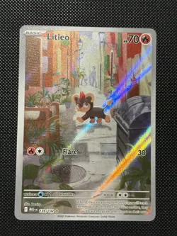 Pokemon Mega Evolutions - Litleo - 139/132 - Illustration Art Rare - M/NM - Image 2