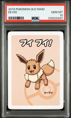 2019 POKEMON OLD MAID EEVEE PSA 10 - Image 1