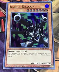 Yu-Gi-Oh! Barrel Dragon - Ultra Rare - The Lost Art Promotion - LART-EN037 - LP - Image 1