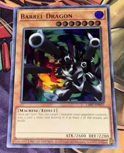 Yu-Gi-Oh! Barrel Dragon - Ultra Rare - The Lost Art Promotion - LART-EN037 - LP - Image 2