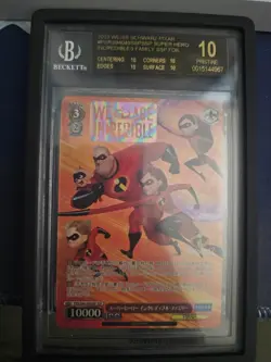 2022 Weiss Schwarz Pixar The Incredibles SSP Gold Stamp BLACK LABEL BGS10 - Image 1
