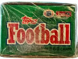 1991 Topps Football Factory Sealed Set/Unopened Complete Set - 660 Trading Cards 41116019906 - Image 1