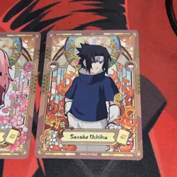 Sasuke Uchiha NRSA01-SP-002L5 Sakura Haruno NRSA01-003L5 Naruto TCG Special Rare - Image 3
