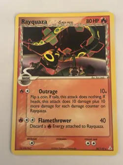 Rayquaza 26/110 Non-Holo EX Delta Species Lightly Played Pokemon Card - Image 1