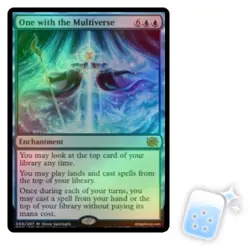 FOIL ONE WITH THE MULTIVERSE The Brothers' War BRO Magic MTG MINT CARD - Image 1
