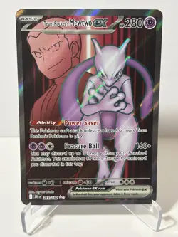 Team Rocket's Mewtwo ex 213/182 - Ultra Rare - Destined Rivals - Pokemon TCG - Image 1