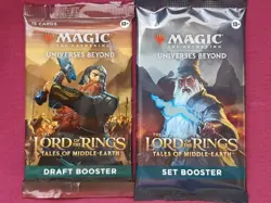 Magic The Gathering LOTR TALES OF MIDDLE-EARTH DRAFT and SET Booster Pack MTG - Image 1