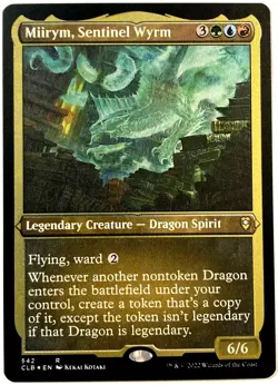 MTG Miirym, Sentinel Wyrm FOIL ETCHED Commander Legends Baldur's Gate 542 - Image 1