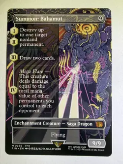 Magic: The Gathering Summon: Bahamut Enchantment Creature Final fantasy - Image 3