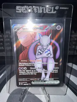 Pokemon TCG Destined Rivals Team Rocket's Mewtwo EX 213/182 Ultra Rare Card - Image 1