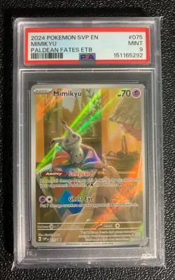 Pokemon TCG: PSA 9 Mimikyu #075 | Scarlet & Violet Promo Card | Paldean Fates - Image 1