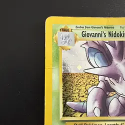 Pokemon Card Giovanni's Nidoking 7/132 Gym Challenge Holo Rare 112💎NM💎 - Image 3