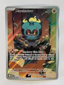 2025 Pokemon Mega Evolution Marshadow Illustration Rare #146/132 - Image 1