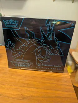 Phantasmal Flames Pokemon Center Exclusive ETB Elite Trainer Box Factory Sealed - Image 1