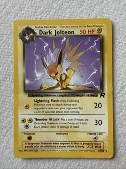 Pokemon: Dark Jolteon 38/82 Team Rocket LP - Image 1